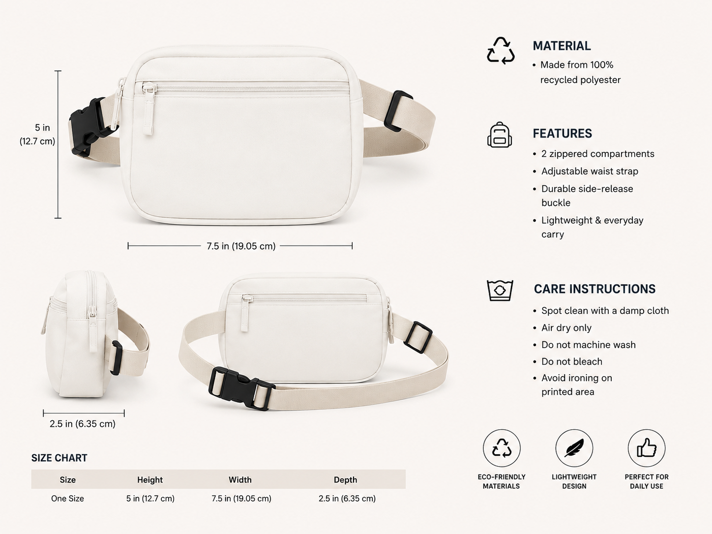Chasing The Final 2026 World Cup Travel Fanny Pack