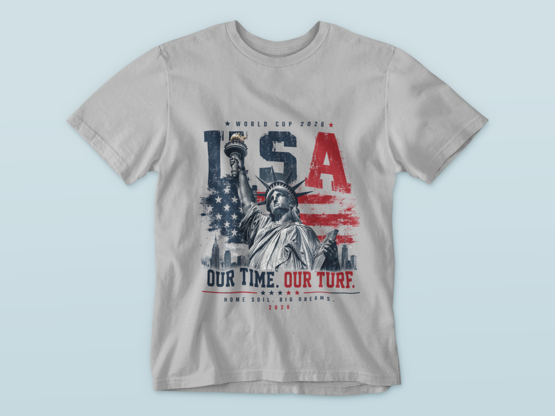 2026 USA Liberty World Cup Graphic Tee | OUR TIME. OUR TURF.