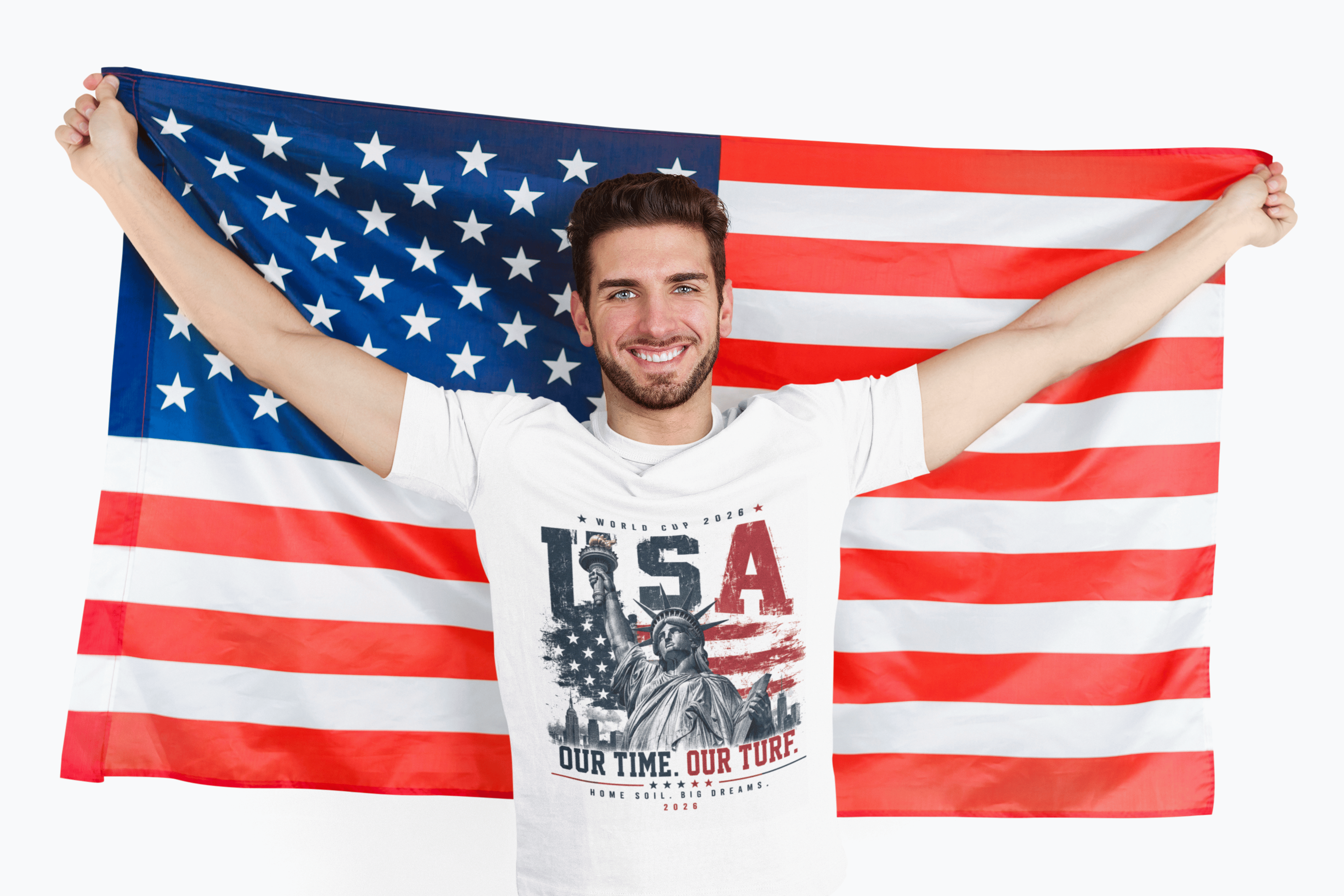 2026 USA Liberty World Cup Graphic Tee | OUR TIME. OUR TURF.