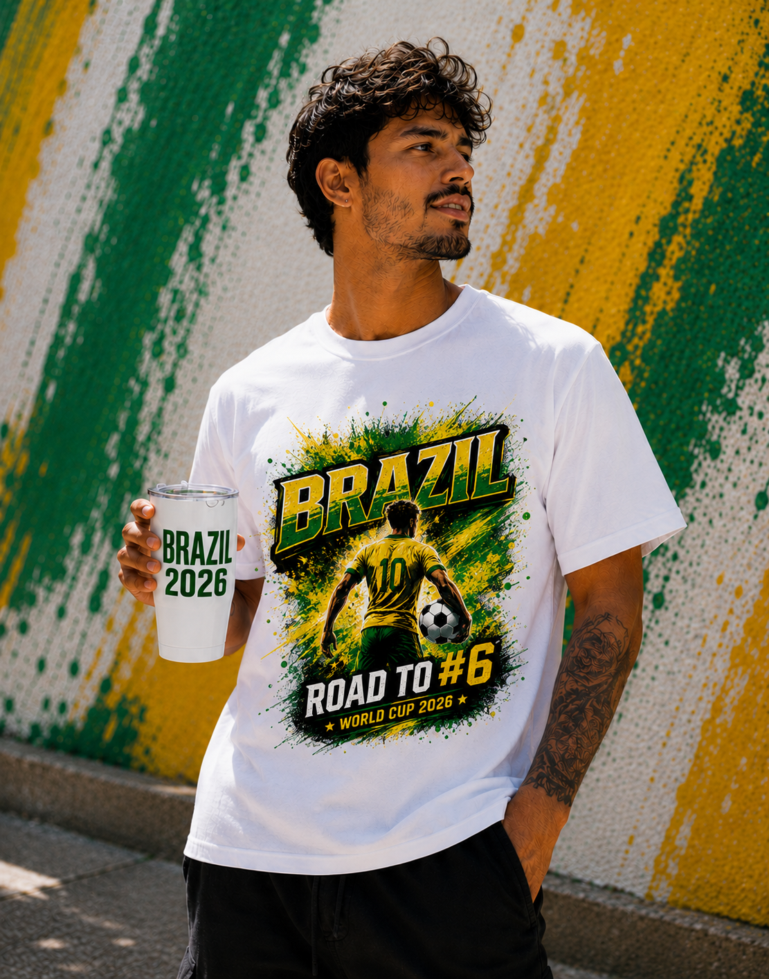 2026 Brazil World Cup Graphic Tee | ROAD TO SIX