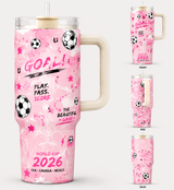 World Cup 2026 Soccer Tumbler with Handle 40oz