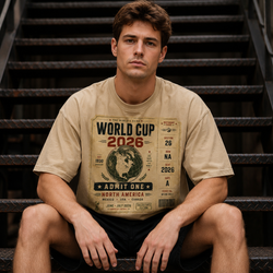 Vintage World Cup 2026 Ticket T-Shirt – Retro Soccer Fan Graphic Tee