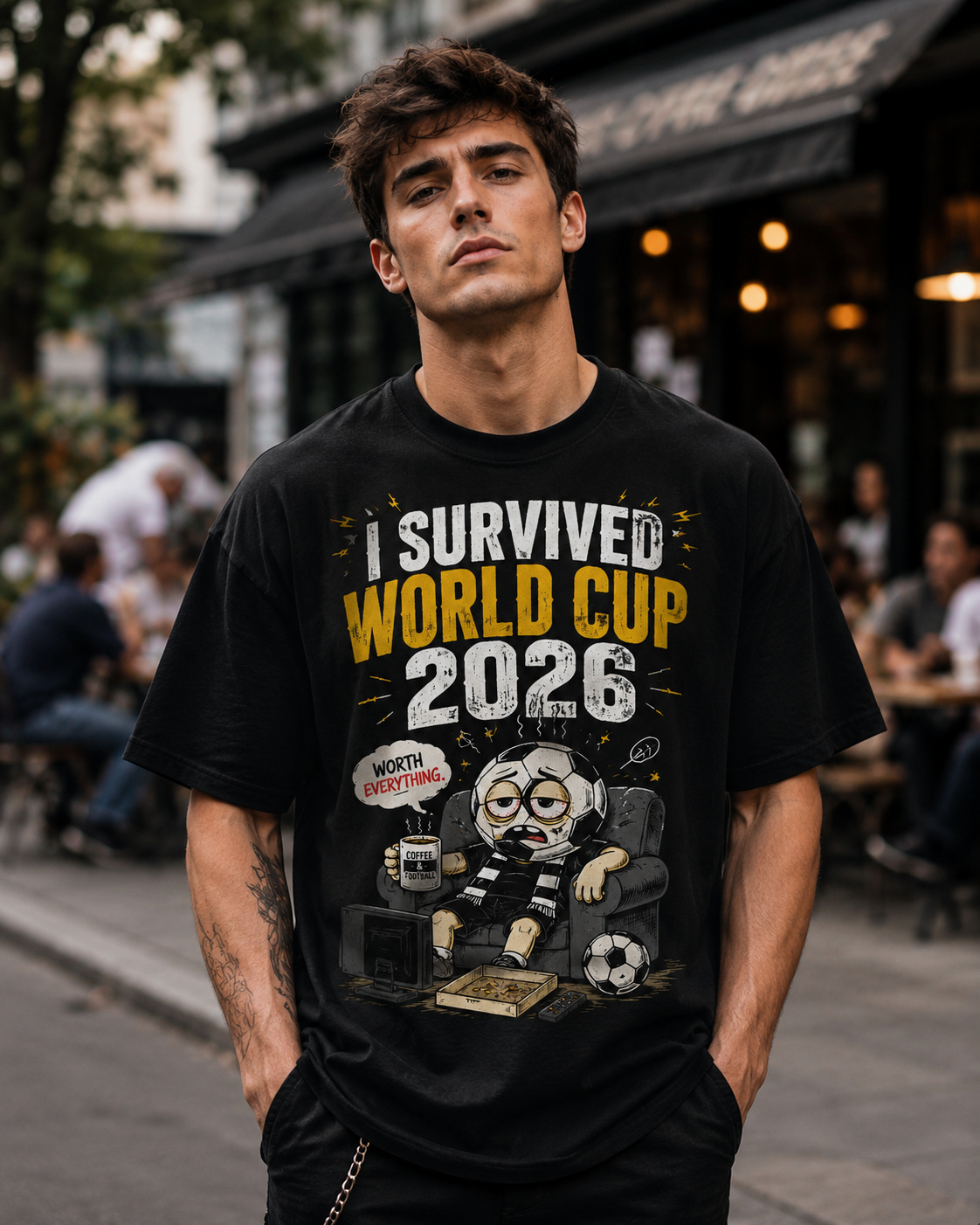 I Survived World Cup 2026 Funny Soccer Fan T-Shirt