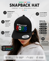 World Cup 2026 Embroidered Snapback Hat