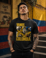 Vamos Colombia Cafeteros World Cup 2026 Fan T-Shirt | Vintage Soccer Supporter Tee