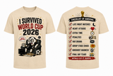 I Survived World Cup 2026 Funny Soccer Fan T-Shirt